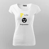 P Is For Programmer T-Shirt For Women Online Teez