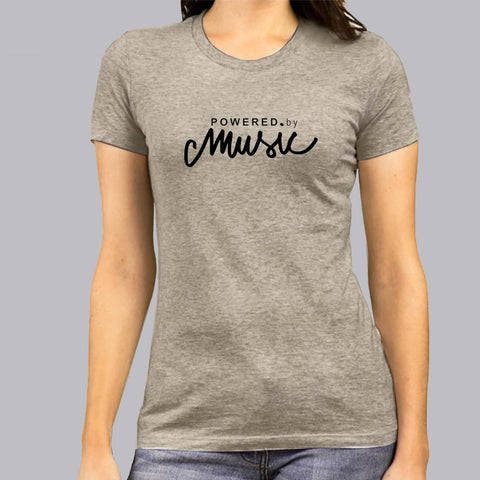Powered by Music T-Shirt For Women india