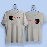Pacman Cute Couple T-Shirts