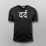 Pain (dard) Hindi V-neck T-shirt For Men Online India