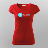 Parrot OS Linux T-Shirt For Women