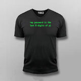 My Password is is the last 8 Digits Of Pi Funny Quotes V-neck T-shirt For Men Online India