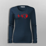 Paw Heartbeat T-Shirt For Women