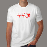 Paw Heartbeat T-Shirt For Men Online India