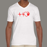 Paw Heartbeat V Neck T-Shirt Online