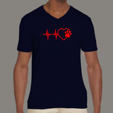 Paw Heartbeat T-Shirt For Men