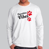 Pawsitive Vibes Full Sleeve T-Shirt Online India