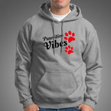 Pawsitive Vibes Men's Animal Lover Hoodies India