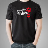 Pawsitive Vibes Men's Animal Lover T-Shirt India