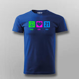 Peace Love Half Marathon Cotton Marathoner T-shirts For Men