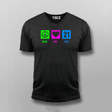 Peace Love Half Marathon Cotton Marathoner T-shirts For Men