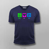 Peace Love Half Marathon Cotton Marathoner T-shirts For Men
