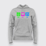 Peace Love Half Marathon Cotton Marathoner T-shirts  For Women