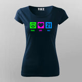 Peace Love Half Marathon Cotton Marathoner T-shirts  For Women