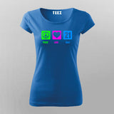 Peace Love Half Marathon Cotton Marathoner T-shirts  For Women