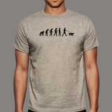 Funny Dog Evolution Men's T-Shirt India