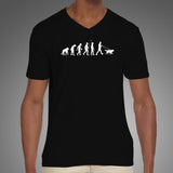 Funny Dog Owner Evolution Women's Dog Evolution V Neck T-Shirt Online