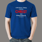 I Can Do All Things Philippians 4:13 Bible Verse T-Shirt For Men