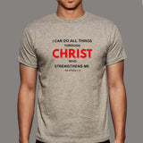 I Can Do All Things Philippians 4:13 Bible Verse T-Shirt For Men