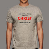 I Can Do All Things Philippians 4:13 Bible Verse T-Shirt For Men