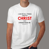 I Can Do All Things Philippians 4:13 Bible Verse T-Shirt For Men Online India