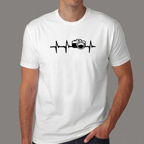 Photographer Heartbeat T-Shirt For Men Online India