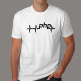 Php Heartbeat T-Shirt For Men India