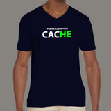 Please Clear Your Cache Men's Programmer V Neck T-Shirt Online