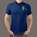 Android Peeing on Apple Polo T-Shirt For Men Online India
