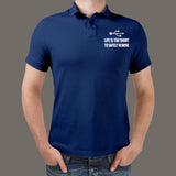 USB LIFE IS TOO SHORT POLO T-Shirt For Men