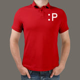 Tongue Smile Polo T-Shirt For Men