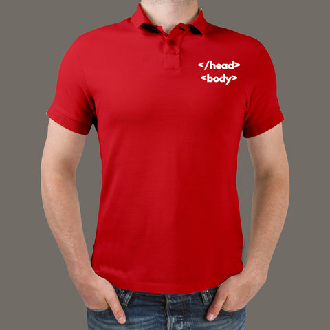 Head Body Web Developer Polo Shirt For Men Online India