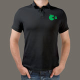 Android Eating Apple Polo T-Shirt For Men Online Teez