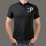 Tongue Smile Polo T-Shirt For Men