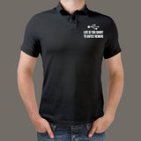 USB LIFE IS TOO SHORT POLO T-Shirt For Men