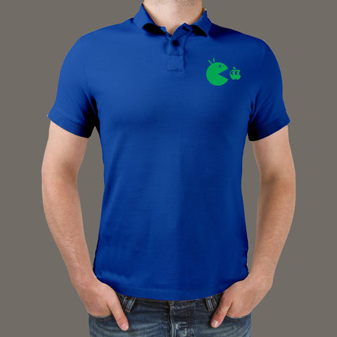 Android Eating Apple Polo T-Shirt For Men Online India