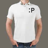 Tongue Smile Polo T-Shirt For Men