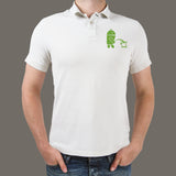 Android Peeing on Apple Polo T-Shirt For Men Online Teez