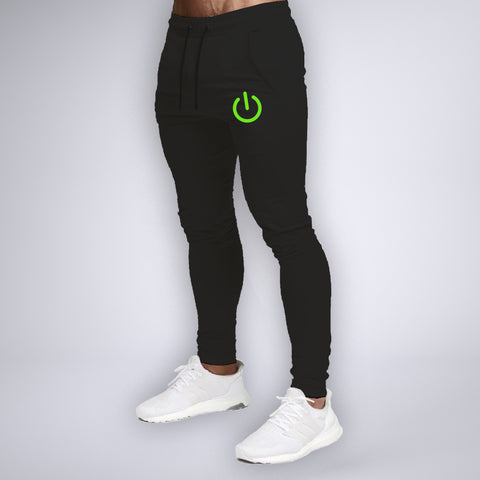 Power Button Jogger Track Pants With Zip for Men –