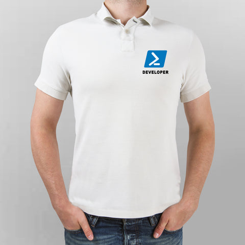 Powershell Developer Polo T-Shirt For Men Online India