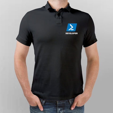 Powershell Geeky Polo T-Shirt For Men Online India
