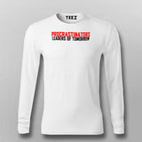 Funny Procrastinator Full Sleeve T-Shirt Online India