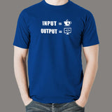 Input Coffee Output Code Funny Programmer T-Shirt For Men India
