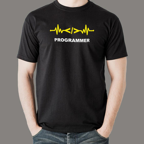 Programmer Heartbeat T-Shirt For Men Online India