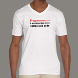 Funny Programmer Noun Joke Definition V Neck T-Shirt For Men India