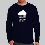 Binary Rain Programmer T-Shirt For Men