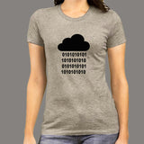 Binary Rain Programmer T-Shirt For Women Online India