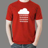 Binary Rain Programmer T-Shirt For Men