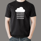 Binary Rain Programmer T-Shirt For Men