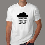 Binary Rain Programmer T-Shirt For Men
